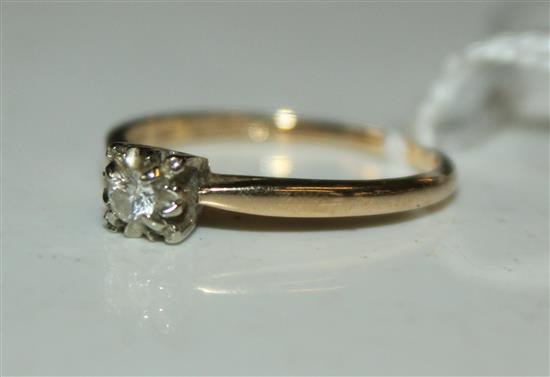 Solitaire diamond ring